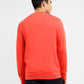Men's Graphic Print Crew Neck Sweatshirt Red