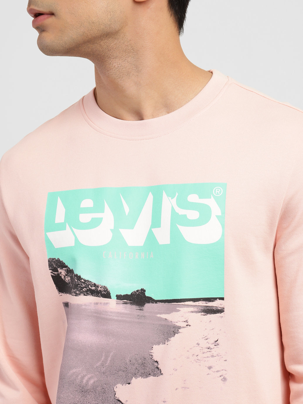 Men's Graphic Print Crew Neck Sweatshirt