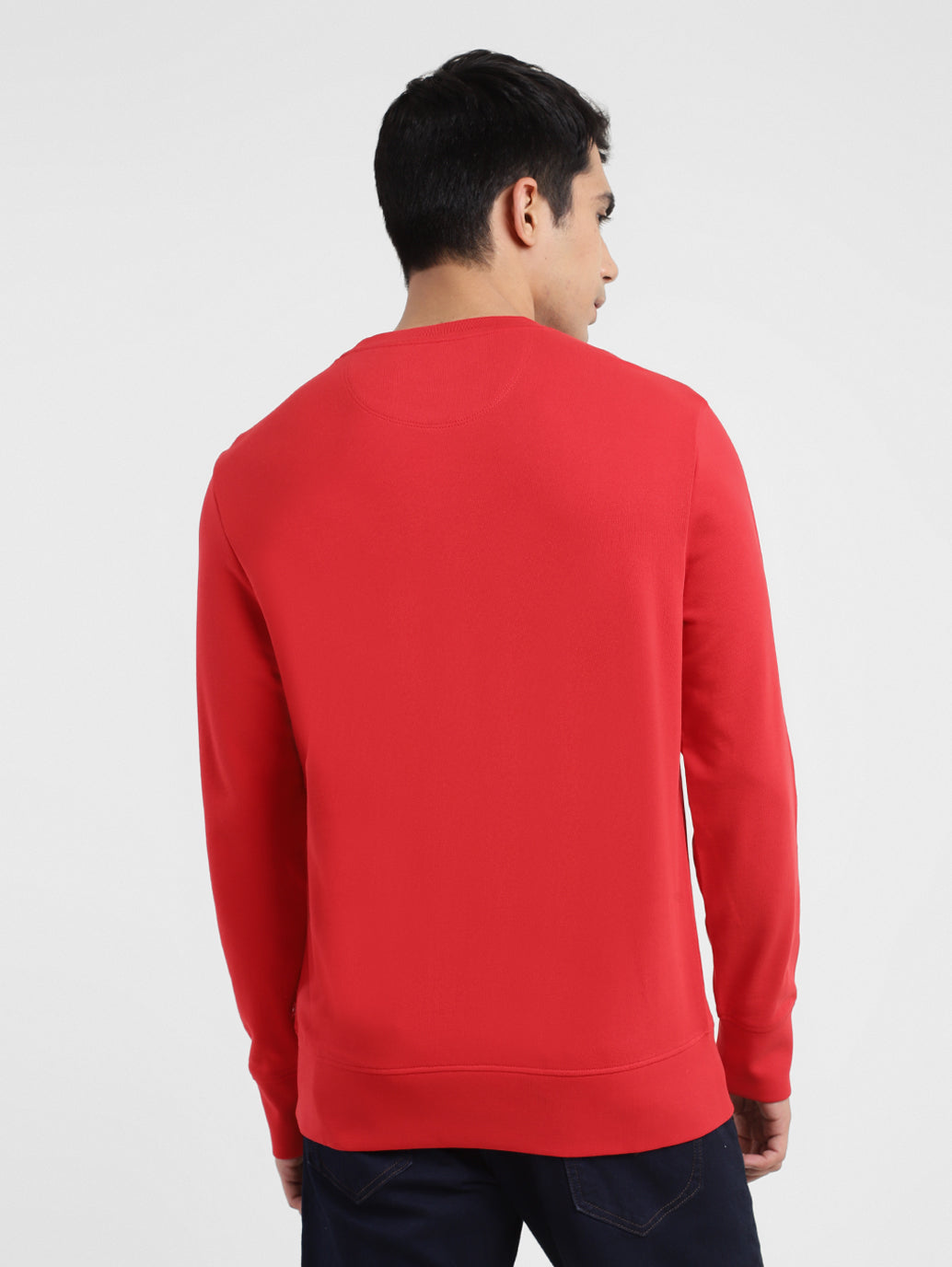 Men's Brand Logo Crew Neck Sweatshirt - dc352e6d-b3a7-43a4-8386-2dc967de1765 View