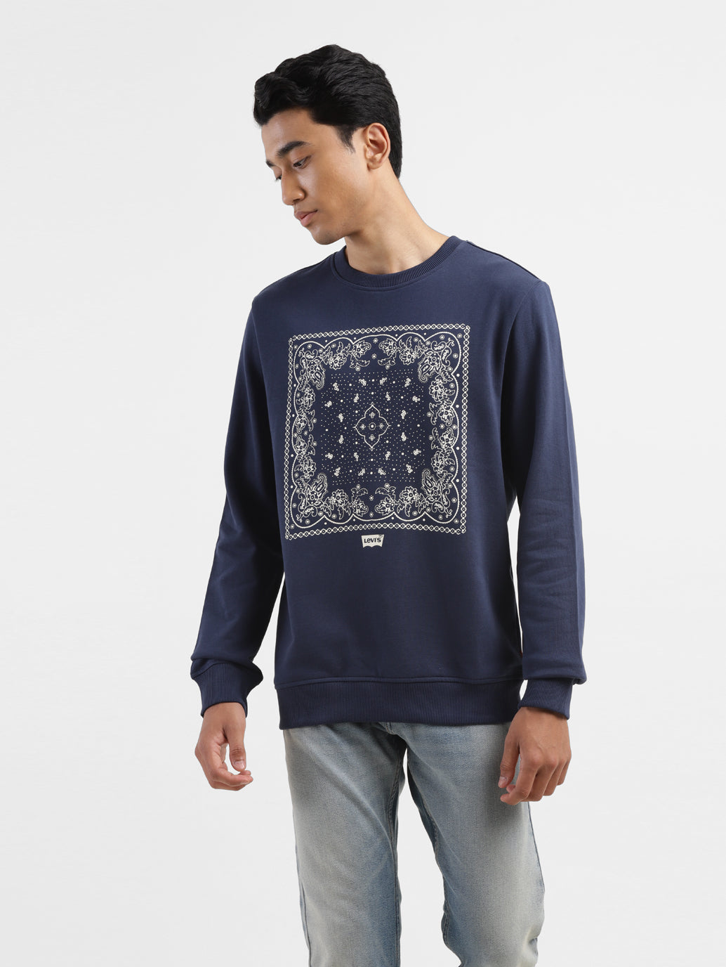 Levi's on sale navy sweatshirt