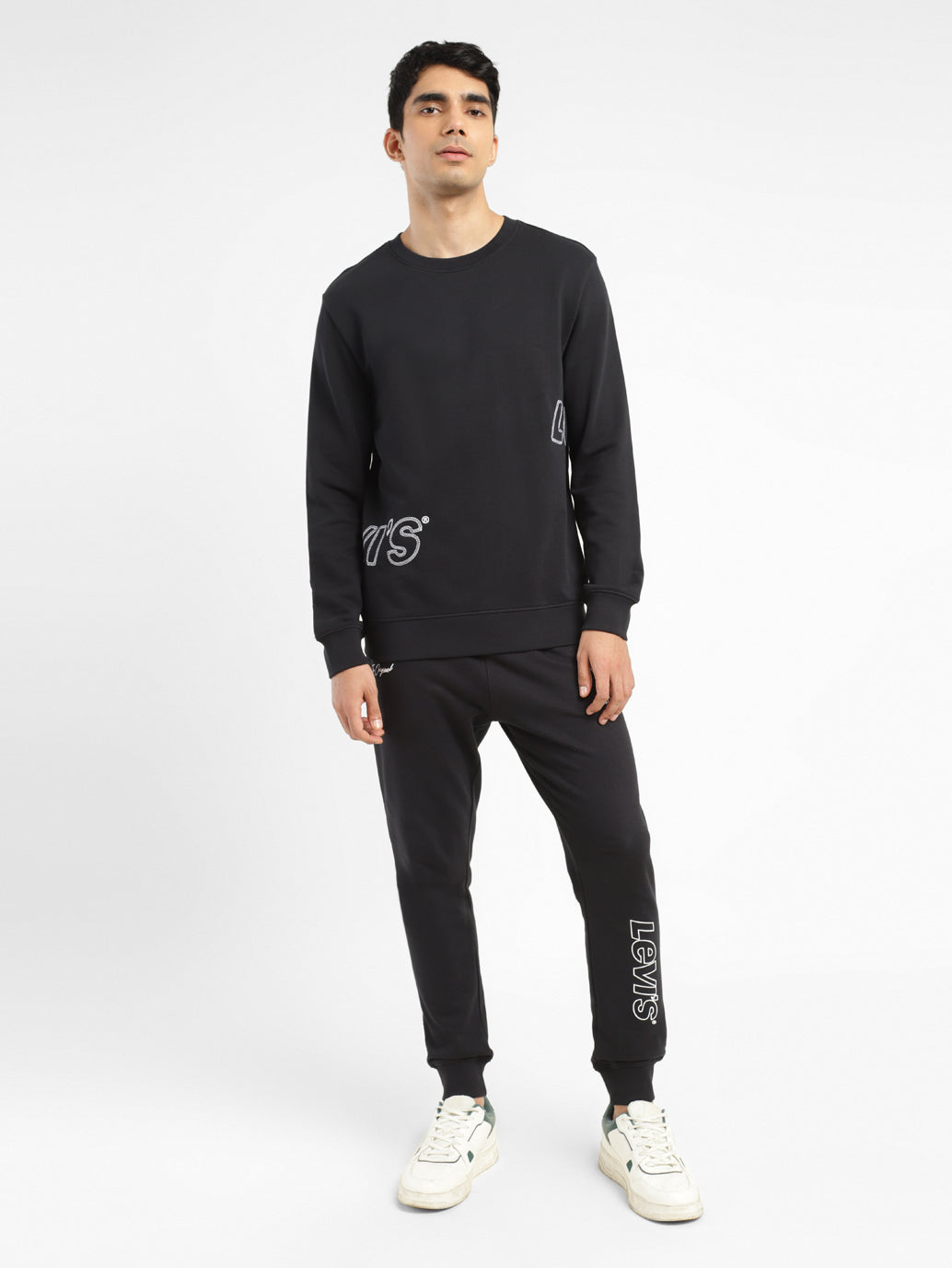 Men's Brand Logo Crew Neck Sweatshirt