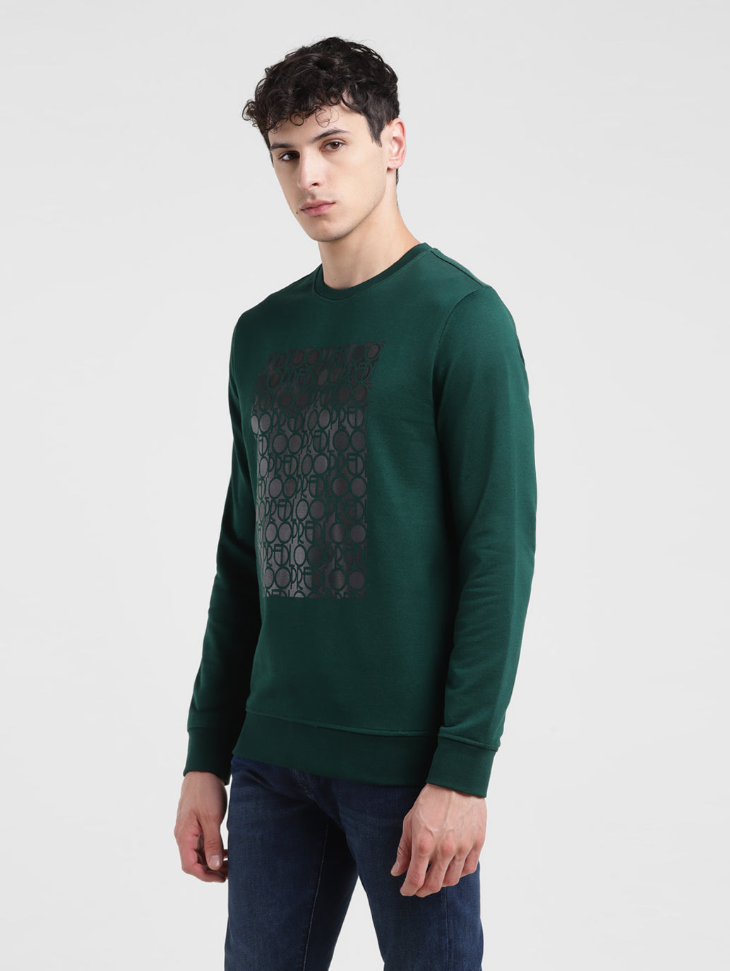 Solid cheap green sweatshirt