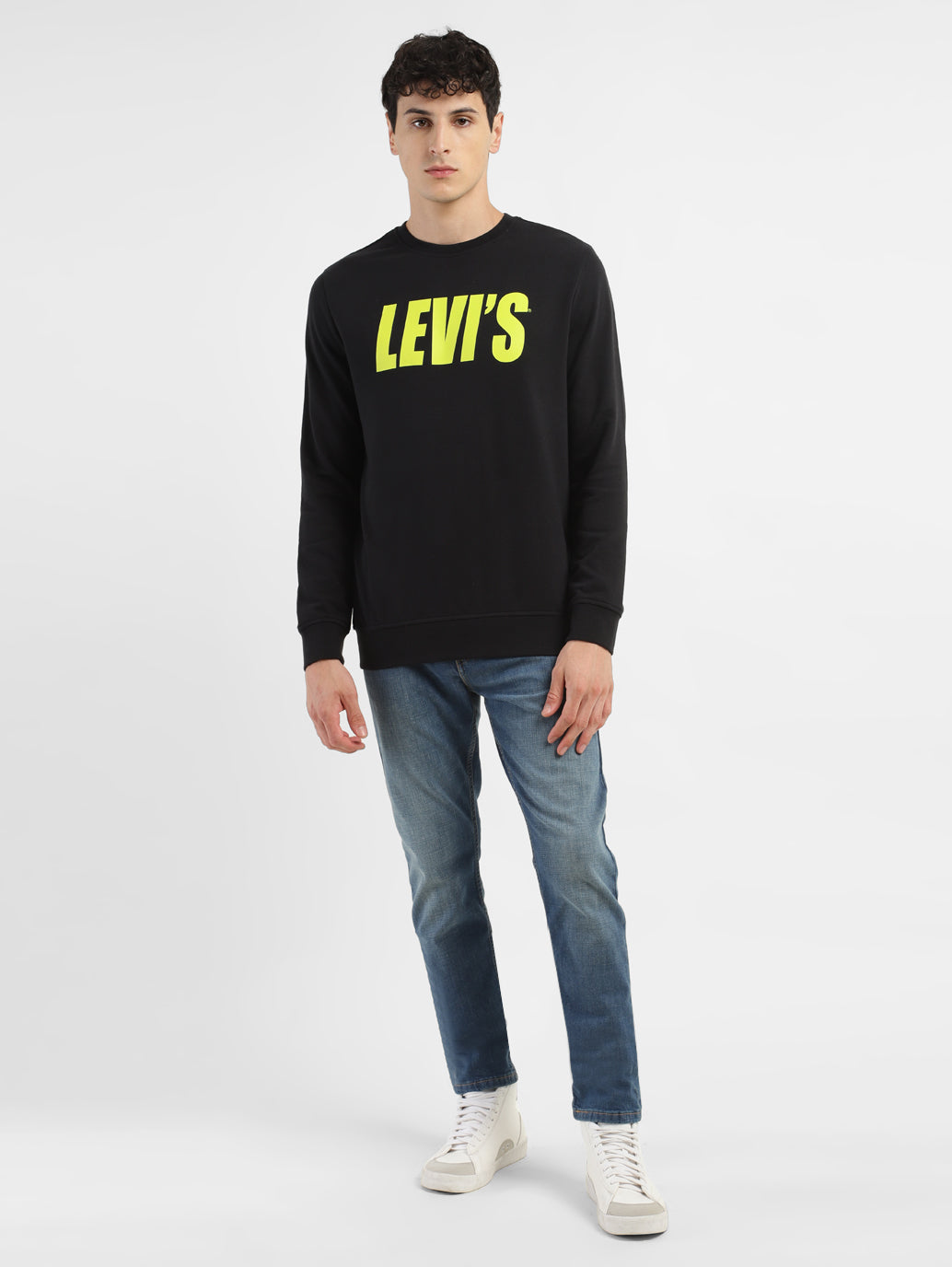 Men's Brand Logo Crew Neck Sweatshirt - a5781423-3e42-4d52-9b79-5b2c82b5f0bb View