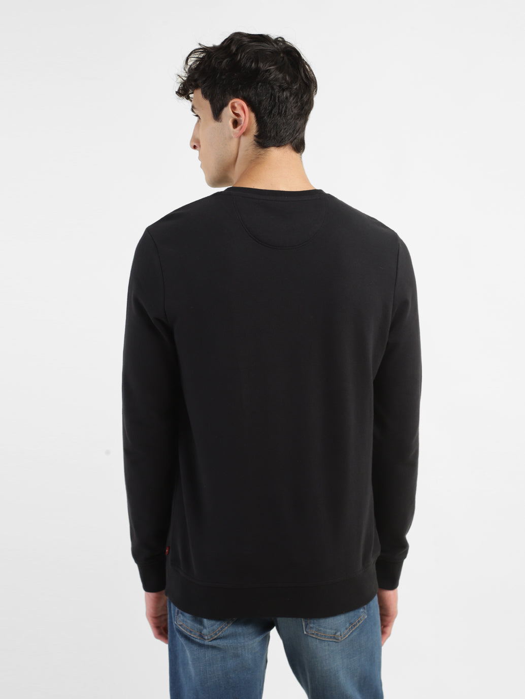 Men's Brand Logo Crew Neck Sweatshirt - 9d3c042f-f6a7-4089-b4b0-1eceb638a2f2 View