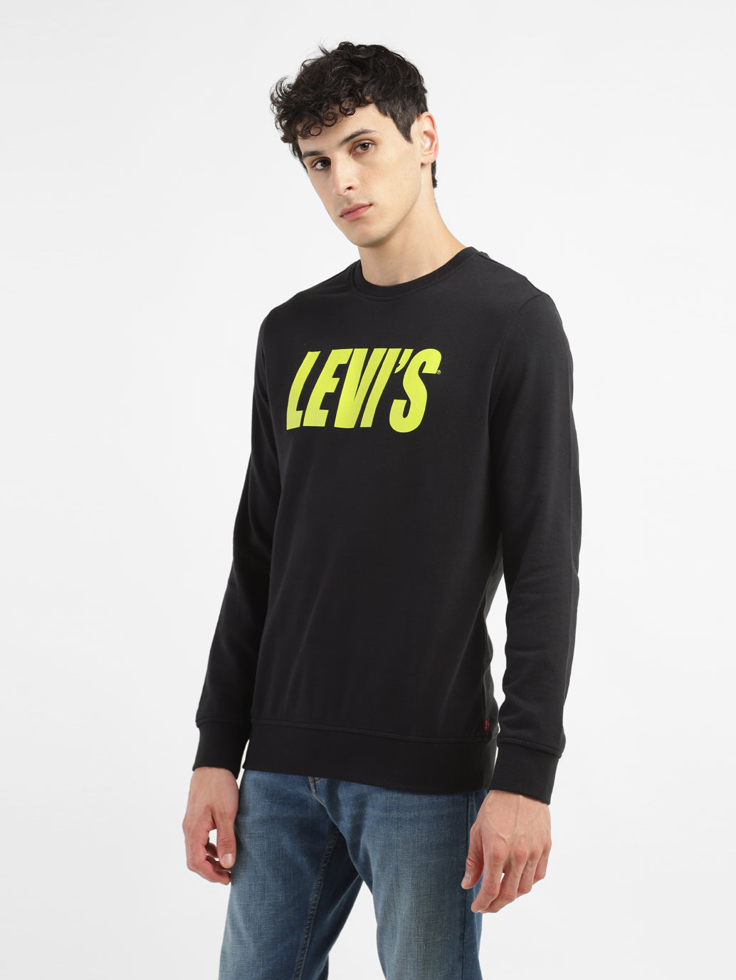Men's Brand Logo Crew Neck Sweatshirt - 777d2756-7e47-4181-9779-3252814740f2 View
