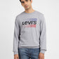 Men's Solid Grey Crew Neck Sweatshirt