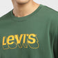 Men's Brand Logo Green Crew Neck Sweatshirt