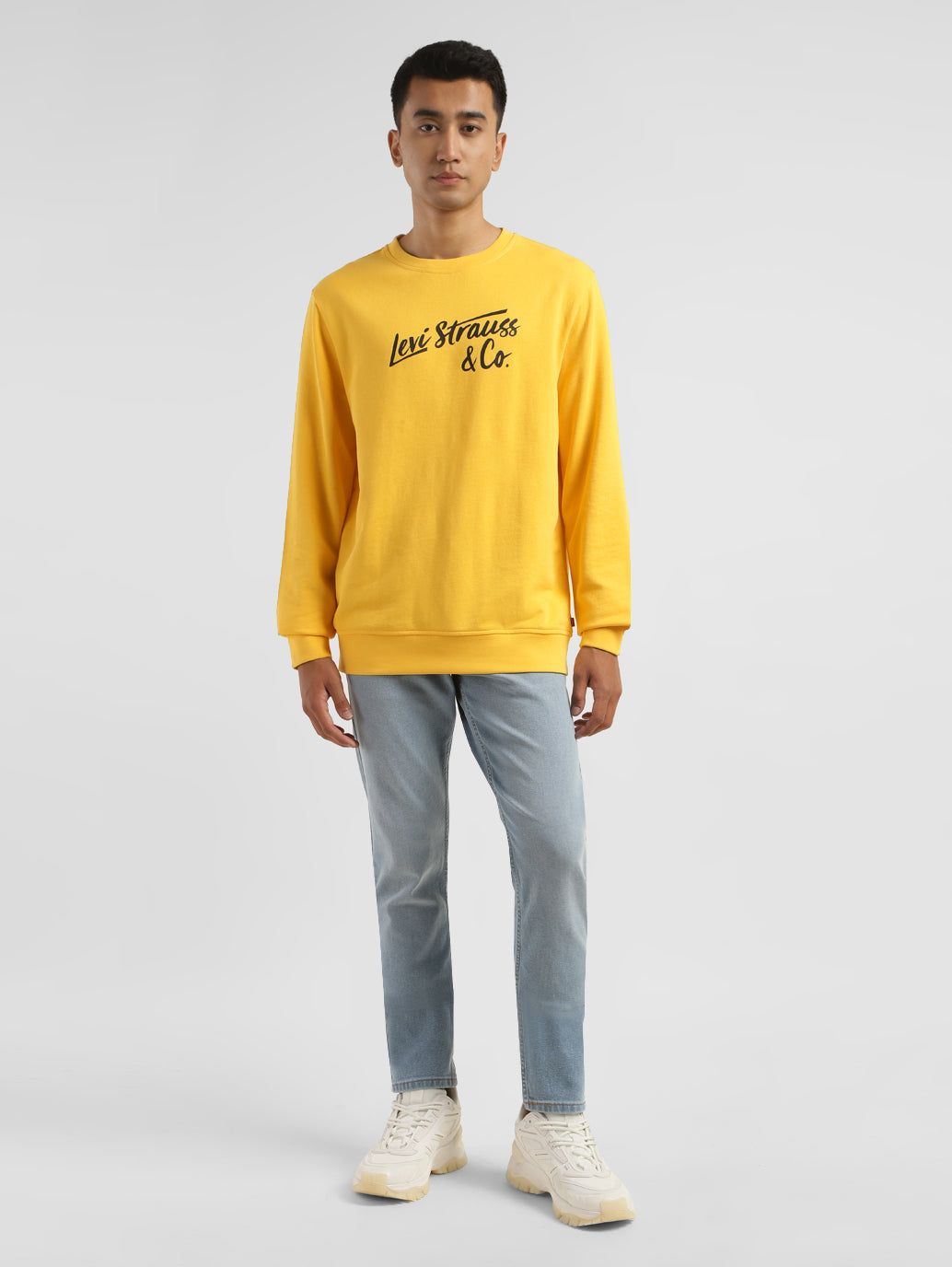 Men's Brand Logo Crew Neck Sweatshirt