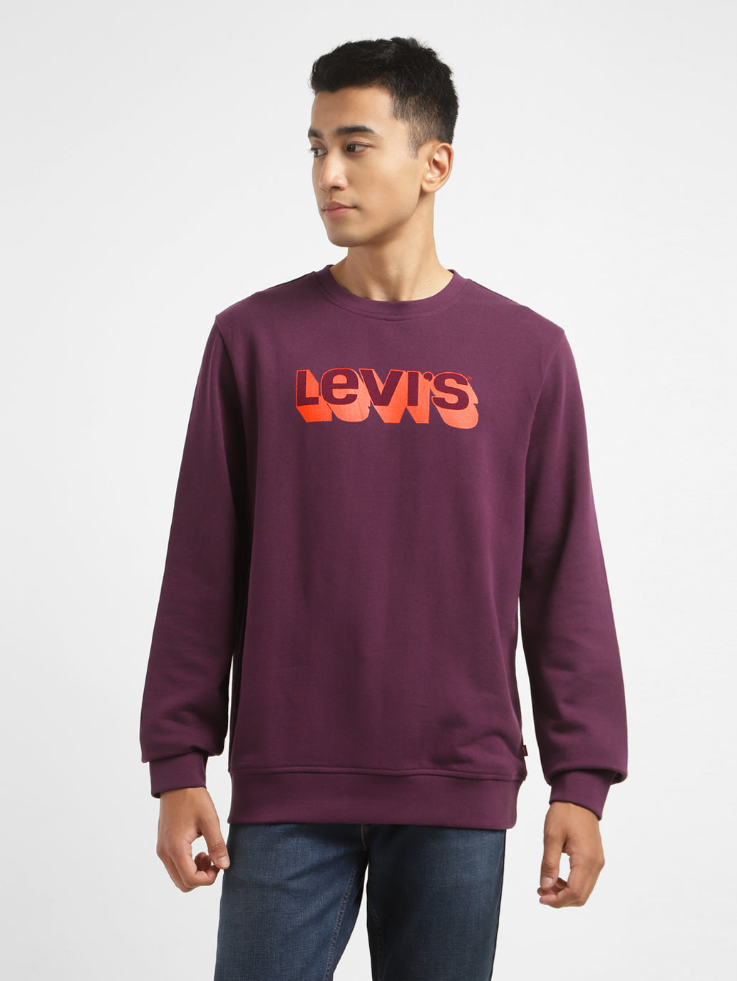 Men's Brand Logo Crew Neck Sweatshirt