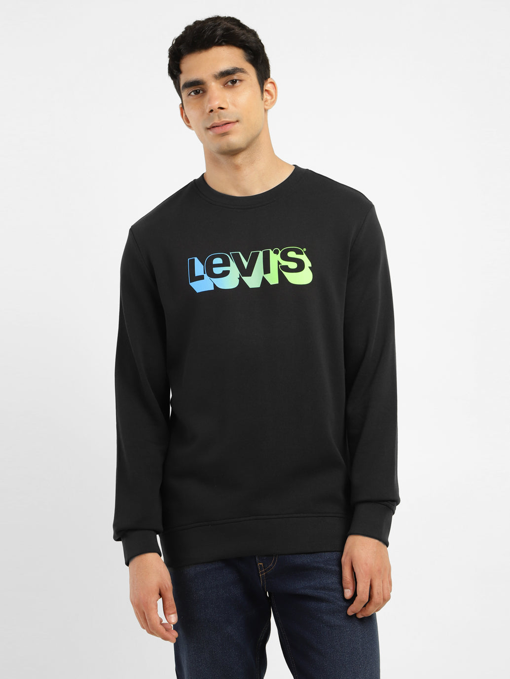 Men's Brand Logo Crew Neck Sweatshirt