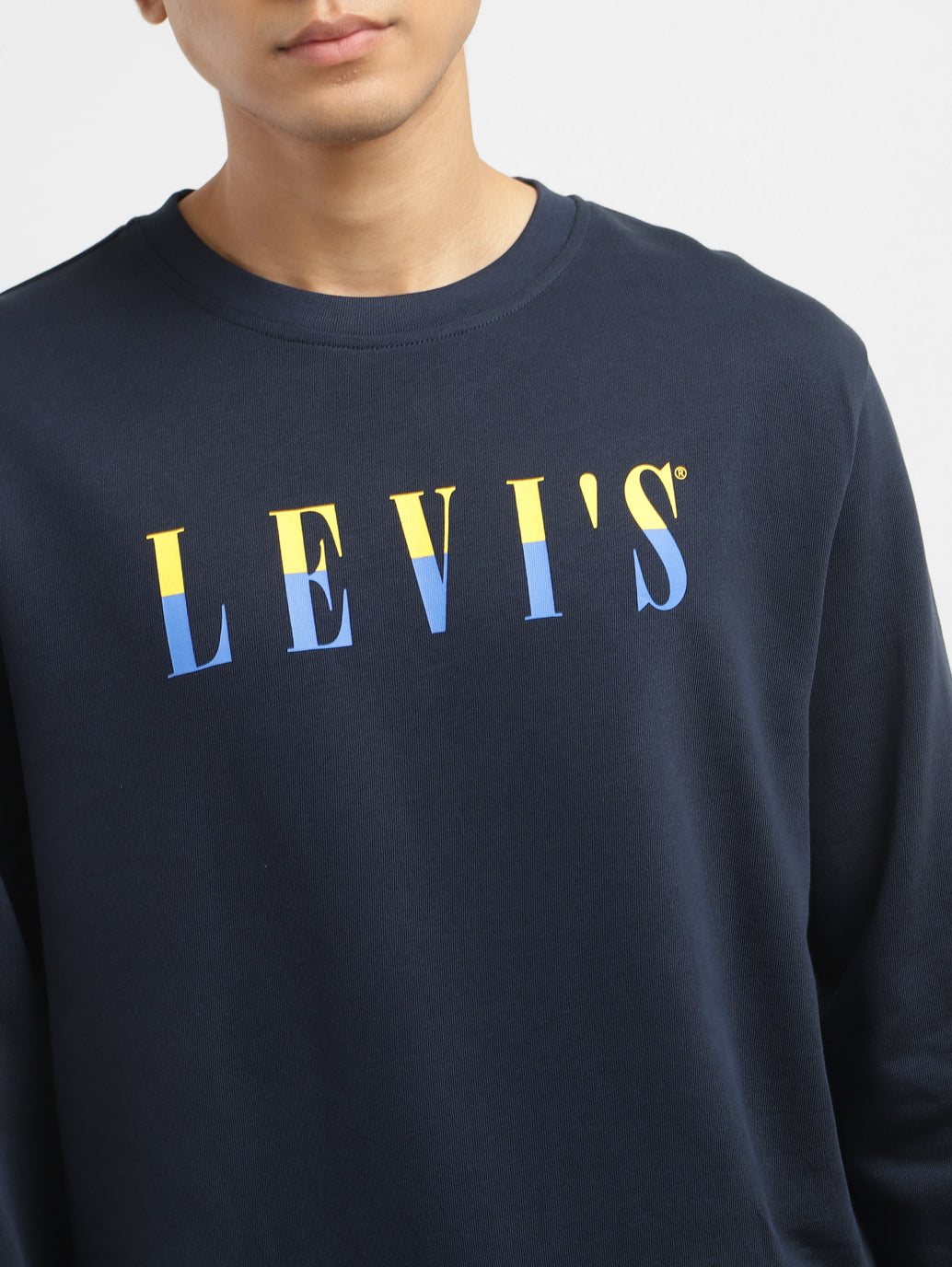 Men's Brand Logo Crew Neck Sweatshirt