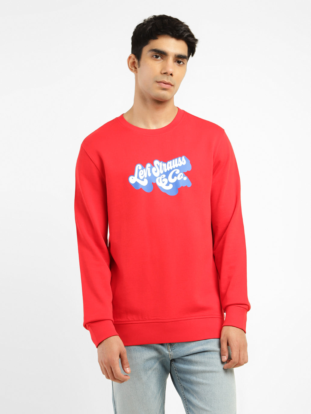 Men's Brand Logo Crew Neck Sweatshirt