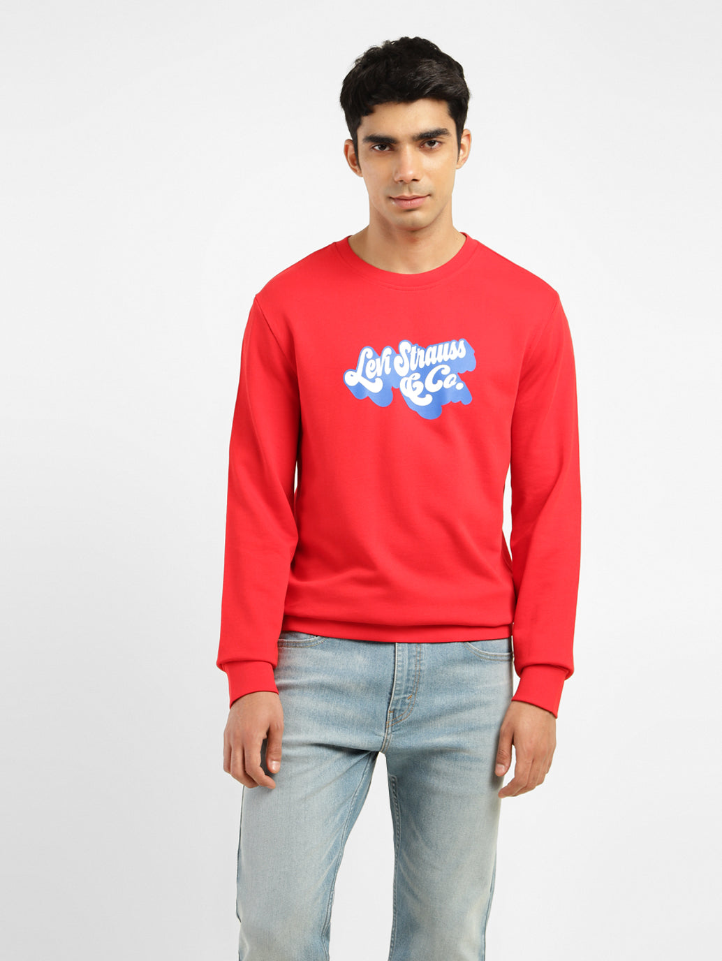 Men's Brand Logo Crew Neck Sweatshirt