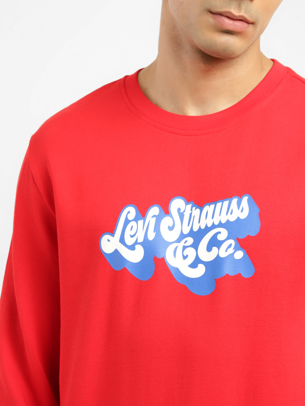 Men's Brand Logo Crew Neck Sweatshirt