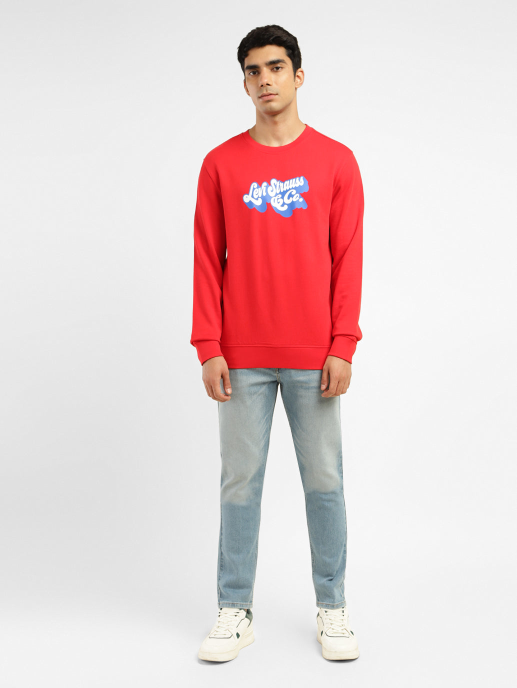 Men's Brand Logo Crew Neck Sweatshirt