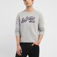 Men's Brand Logo Grey Crew Neck Sweatshirt