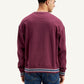 Men's Brand Logo Purple Crew Neck Sweatshirt