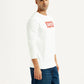 Men's Typographic Print White Slim Fit Sweatshirt - Side View
