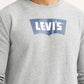 Men's Typographic Print Light Grey Slim Fit Sweatshirt - Detail View