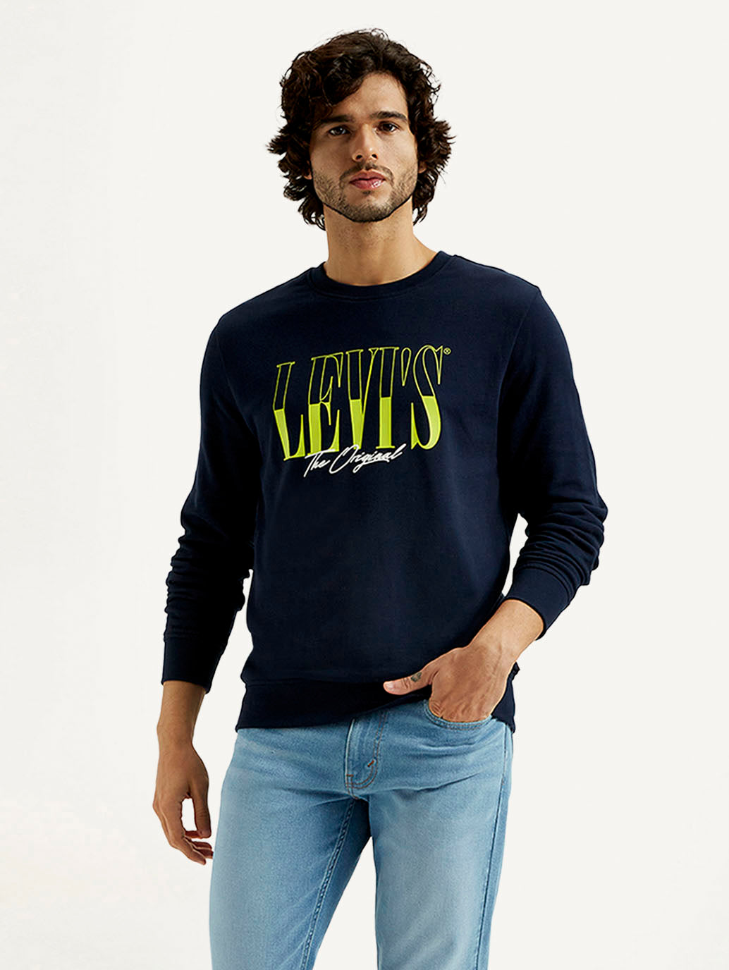 Men's Printed Round Neck Sweatshirt