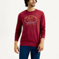 Men's Printed Round Neck Sweatshirt - Front View