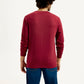 Men's Printed Round Neck Sweatshirt - Back View