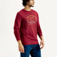 Men's Printed Round Neck Sweatshirt - Side View