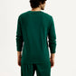 Men's Printed Round Neck Sweatshirt - Back View