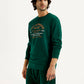 Men's Printed Round Neck Sweatshirt - Side View