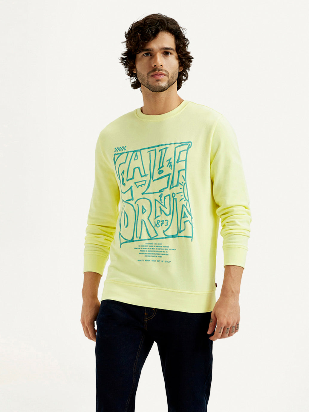 Men's Printed Round Neck Sweatshirt