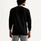 Men's Printed Round Neck Sweatshirt - Back View