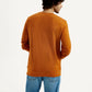 Men's Printed Round Neck Sweatshirt - Back View