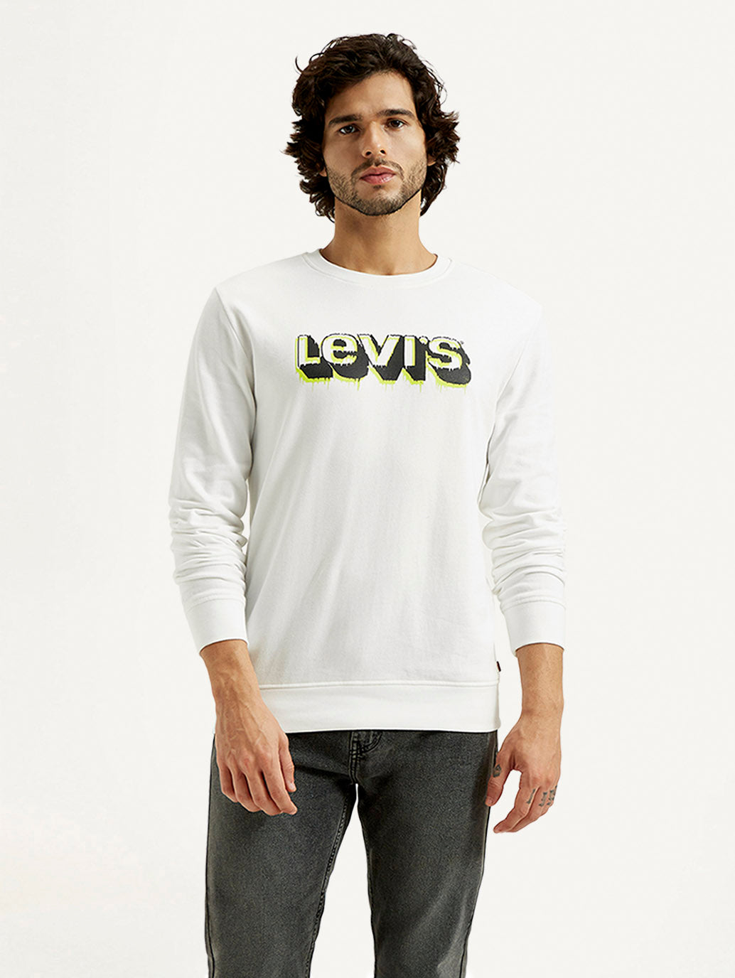 Men's Printed Round Neck Sweatshirt