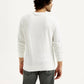 Men's Printed Round Neck Sweatshirt - Back View