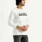 Men's Printed Round Neck Sweatshirt - Side View
