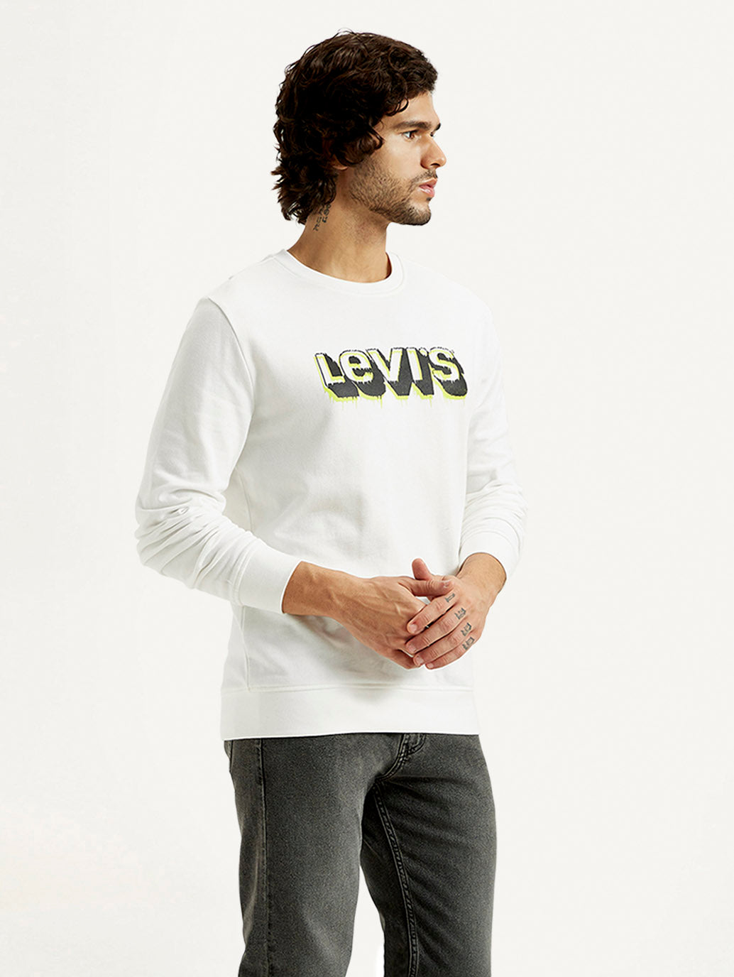 Men's Printed Round Neck Sweatshirt