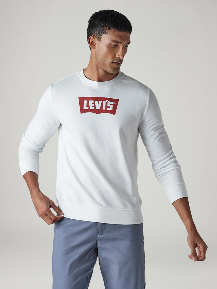 Men's Logo Printed Slim Fit Sweatshirt