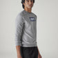 Men's Logo Printed Slim Fit Sweatshirt - Side View