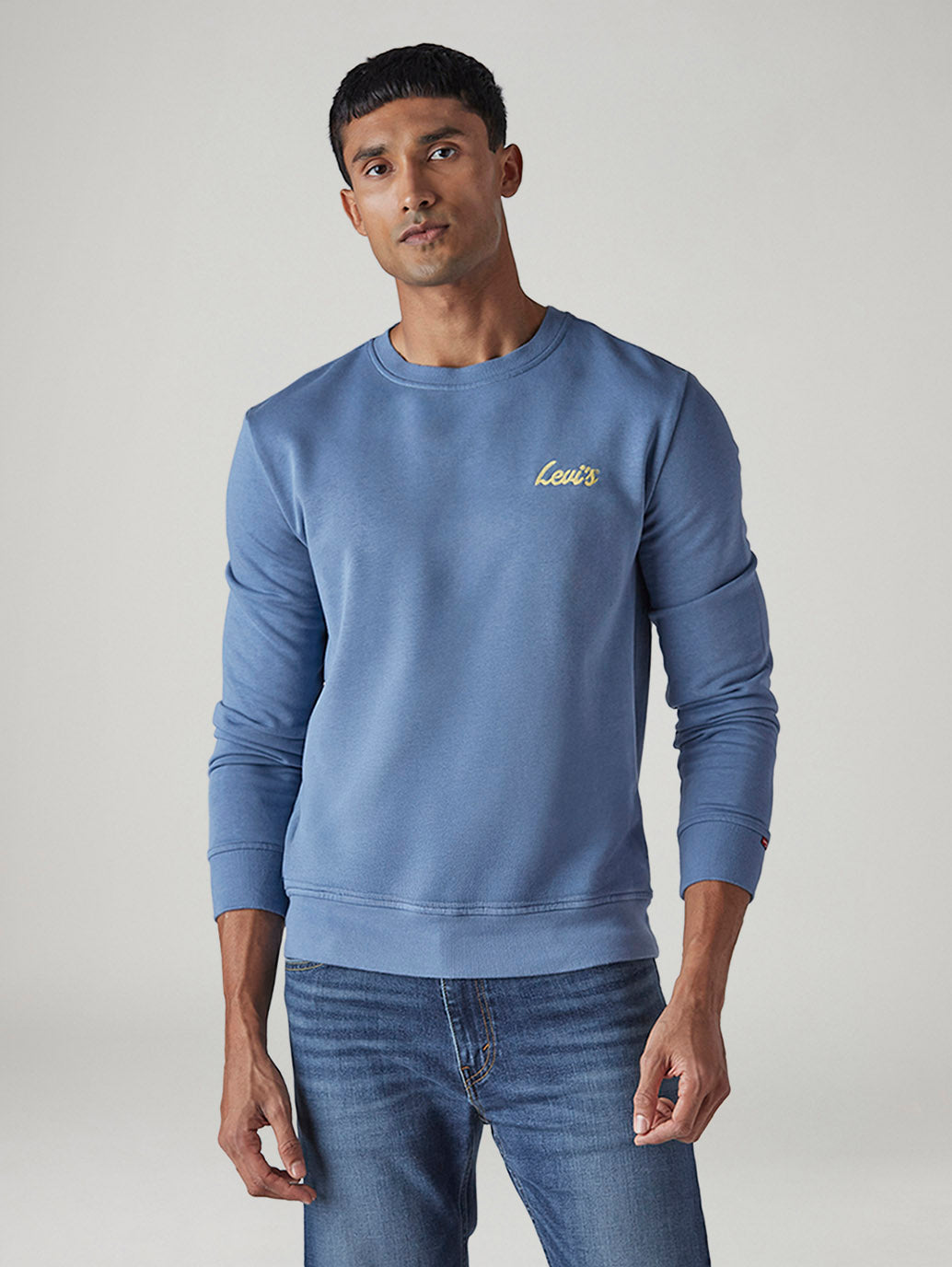 Men's Solid Slim Fit Sweatshirt - Front View