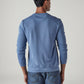 Men's Solid Slim Fit Sweatshirt - Back View
