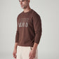 Men's Logo Printed Slim Fit Sweatshirt - Side View
