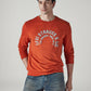 Men's Typography Printed Loose Fit Sweatshirt - Styleshot View