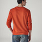 Men's Typography Printed Loose Fit Sweatshirt - Back View
