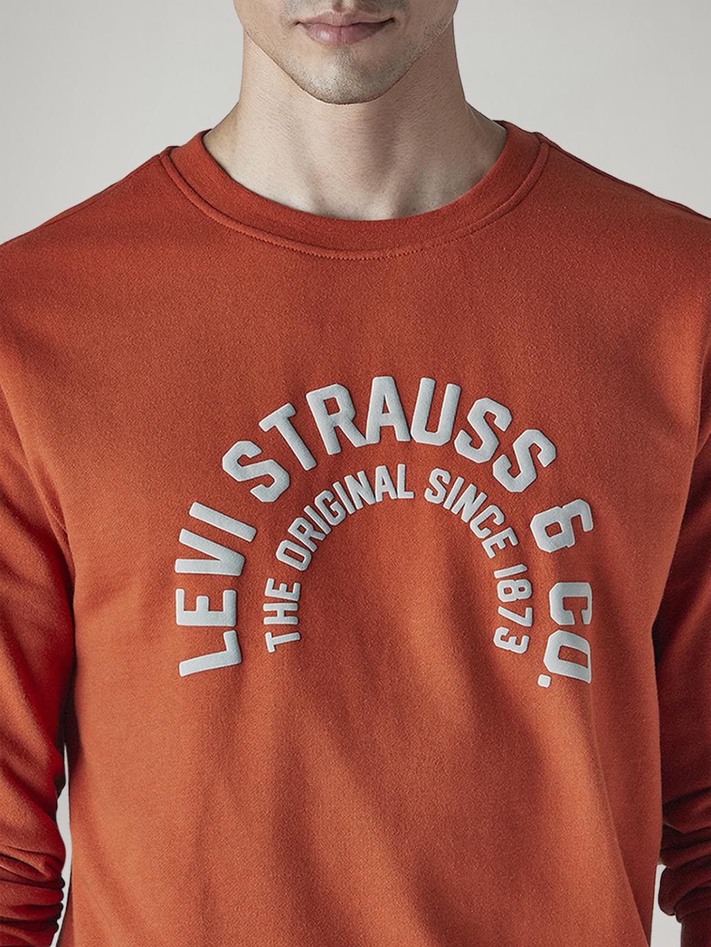 Men's Typography Printed Loose Fit Sweatshirt - 20 View