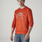 Men's Typography Printed Loose Fit Sweatshirt - Side View