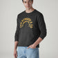Men's Typography Printed Loose Fit Sweatshirt - Styleshot View