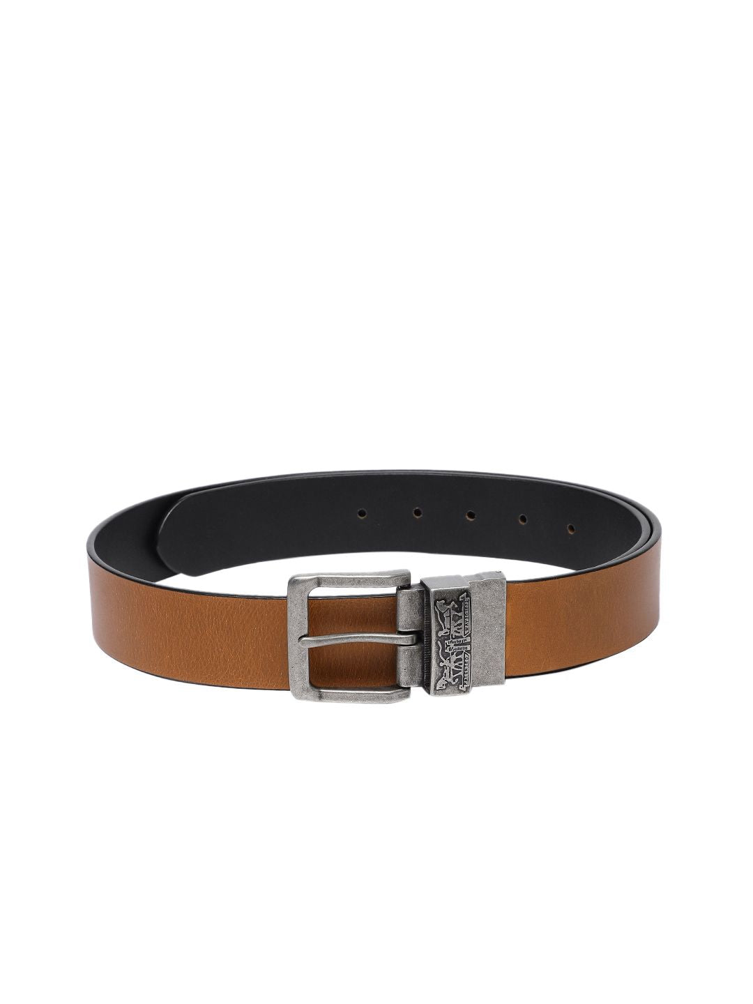 Men's Multicolored Reversible Belt - 59b8c777-8699-4e4b-b52e-53c87f4c52f41742206531689-Men-Solid-Reversible-Belt-7351742206531469-1 View