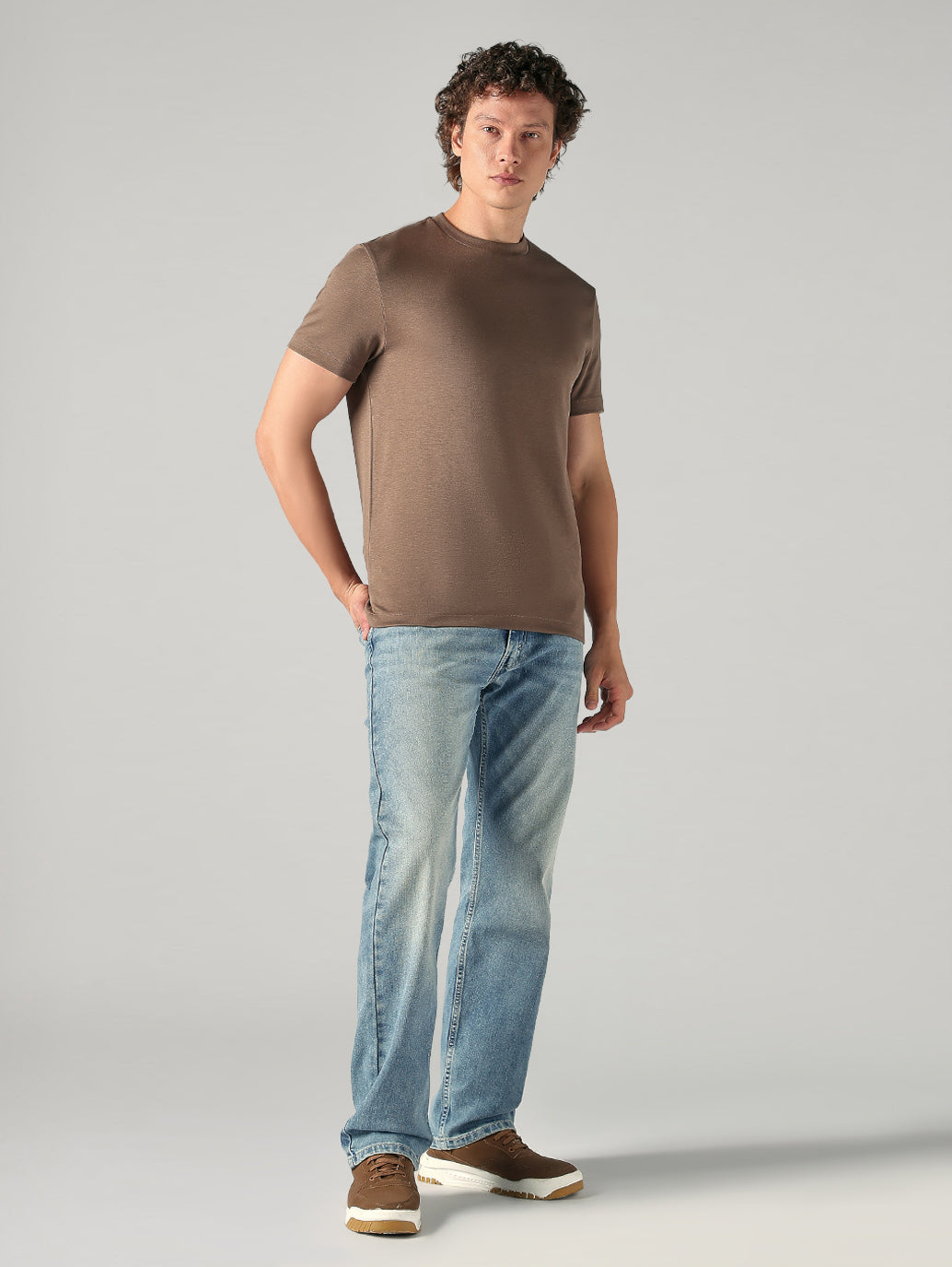 Men's Redloop Solid Slim Fit Interlock T-Shirt - 3d2f550d-d18c-461c-a81d-d8a43060f54d View