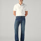 Men's 555 Blue Relaxed Straight Fit Mid Rise Jeans - 82fbdac8-e480-4929-8680-cacec85de47c View