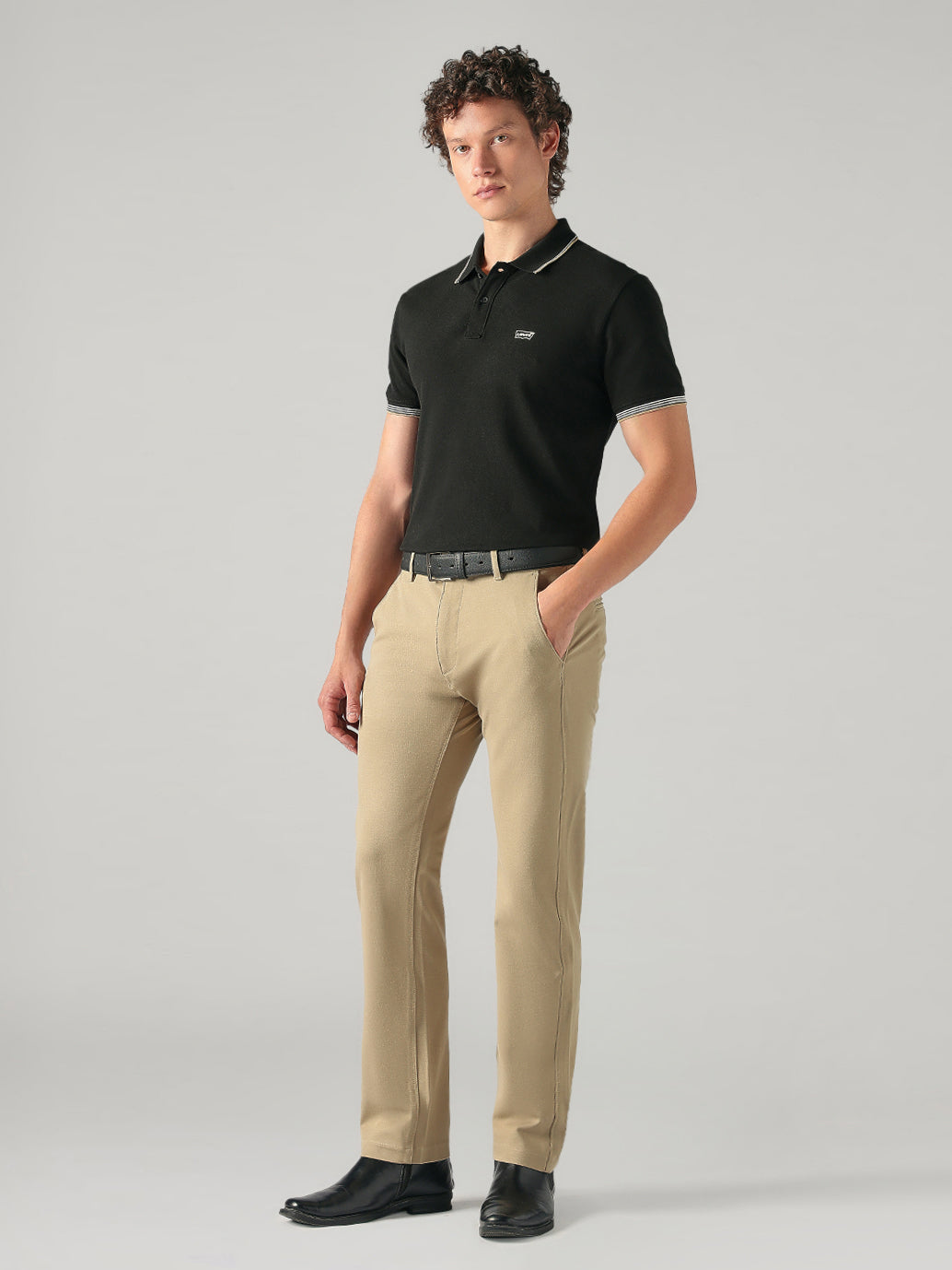 Men's Cotton Slim Fit Solid Pique Polo T shirt - 9ae4de64-82b6-4ebf-91f4-23e1171b2c36 View